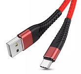 Type C 3A Fast Charging 2Meter Cable Lead Nylon Braided Fast Charging Cable Compatible Samsung,Nokia,Motorala,Google Pixels,Oppo,Honor,Samsung Tablets,IPADS