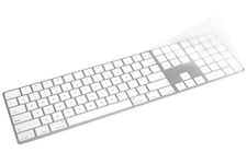 Keyboard Cover Skin for Apple Magic Keyboard with Touch ID and Numeric Keypad (for 24" iMac Magic M1 M3 Chip A2520 & 2022 Mac Studio), Magic Keyboard with Touch ID Keyboard Skin Protector - TPU