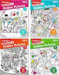 Highlights Hidden Pictures 2024 Activity Books for Kids Ages 6 and Up, 4-Book Set of Travel-Friendly Screen Free Seek and Find Fun, Books Double as Coloring Books