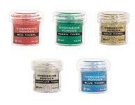 Cardmaking: Tinsel Heat Embossing - Ranger Glitter Tinsel Embossing Powders - 5 Item Bundle by Cardmaking Essentials