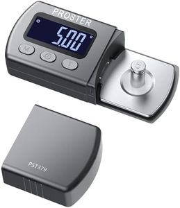 Proster Turntable Stylus Force Tracking Scale - Phono Turntable Cartridge Pressure Gauge 5g/0.01g Tone Arm Scale Record Stylus Alignment with LCD Backlight Gray