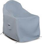 Covers & All Adirondack Chair Cover, 18 Oz Heavy Duty Waterproof UV & Weather Resistant All Season Protector, Outdoor Furniture Cover with Air Vents & Drawstrings (34" W x 40" D x 36" H, Grey)
