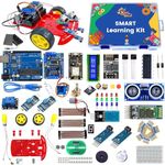 Quad Store Smart Learning Robotics IOT Kit for Starters to Advance level users compatible with Arduino IDE and Uno R3