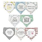 Loiieru 8 Pack Baby Bibs Gift Set, Unique Baby Shower Gifts for Girls and Boys, Soft Cotton Toddler Drool Bibs with Snaps, Super Absorbent Baby Bandana Bibs for Infant Newborn Gifts Unisex 0-36 Months