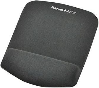 Fellowes 9252201 PlushTouch Mouse Pad with Writs Rest, Graphite, 29003