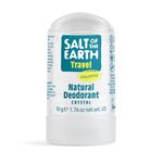 Salt of the Earth - Travel Sized Natural Deodorant Crystal - Fragrance Free, Vegan, Long Lasting Protection - Unscented - 50g