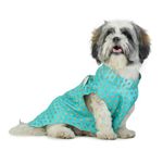 Barks & Wags Dog Sherwani or Dog Wedding Dress, Pet Outfit for Dogs, Dog Clothes, Elegant Dog Costume, Dog Dress for Male Dogs (XL, Blue)