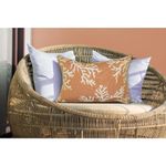 Liora Manne Marina Indoor/Outdoor Power Loomed Easy Care Pillows, Coral Edge Sunset