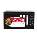 SHARP 29L Convection Microwave Oven (R929KNK, Black, Healthy Fry with Zero Oil, Stainless Steel Cavity, Vapour Clean) JAPAN TECHNOLOGY