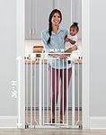 Regalo Easy Step 36" Extra Tall Walk Thru Baby Gate, Includes 4-Inch Extension Kit, 4 Pack of Pressure Mount Kit and 4 Pack Wall Cups and Mounting Kit