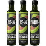 Hunter & Gather Extra Virgin Avocado Oil - 750ml | Cold Pressed, Unrefined and Bottled in UK | 100% Natural Avocado Cooking Oil | Versatile for Cooking, Drizzling and Dipping I Seed Oil Free