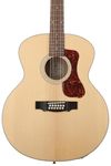 Guild Guitars F-2512E Maple 12-string Acoustic Guitar, Blonde Jumbo Archback Solid Top, Westerly Collection