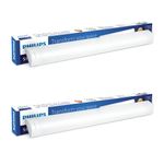 PHILIPS 20-watt LED Batten/Tubelight | StarBright Compact 2-ft Decorative Modern LED Wall Tubelight for Living Room & Bedroom | Cool Day Light, Pack of 2