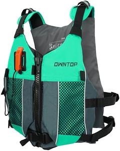 Owntop Swim Vest Adult, Lightweight Kayak Swim Jacket, Hydration Pocket for Wakeboard, Boating, Fishing, Water Sports (Green, XL/XXL)