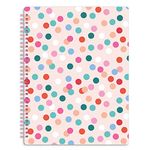 SWEETZER & ORANGE S&O Cute Spiral Notebooks - College Ruled Spiral Notebook with Pockets - Hardcover Notebook for Women - Cute Notebooks for School & Journal - 80 Double-Sided Pages, 6.25" x 8.25”