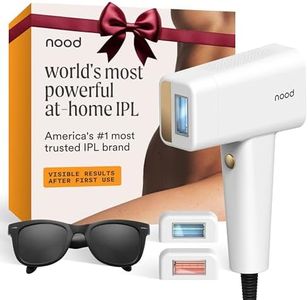 Nood™ NEW Flasher Pro — IPL Laser Hair Removal Device & Anti-Aging Red Light Therapy for Women & Men — Pain-free, Permanent, Visible Results After First Use & Works Everywhere Hair Grows — Gloss White