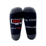 MBMSO Computer Programmer Socks Geek Gifts 2 Pairs No I Will Not Fix Your Computer Science Socks Gifts, 2 Pairs Computer Socks, 10-11