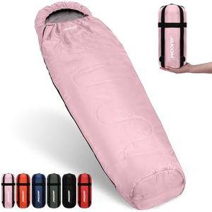 JAICOM Saco de Dormir, Saco de Dormir Momia, Ultraligero & Cálido & Pequeño Paquete, Adecuado para al Aire Libre, Camping Saco Dormir, Adultos, Niños, Mujeres Hombres