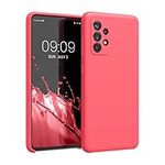 kwmobile Case Compatible with Samsung Galaxy A52 / A52 5G / A52s 5G Case - TPU Silicone Phone Cover with Soft Finish - Neon Coral