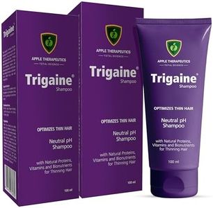 Trigaine Neutral pH Shampoo (2x100ml) | Optimizes Color Treated & Heat Treated Thin Hair with Natural Proteins, Vitamins & Bionutrients Dermatologist-Recommended Shampoo for Hair Fall | Pack 2