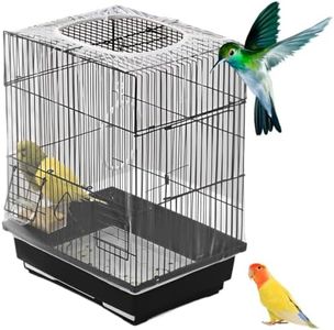 BDEPSTR Recogeplumas, Funda para Jaula de Pájaros, Malla para Jaula de Pájaros, Malla para Jaula de Loros, Malla de Nylon Elástico, Adecuada para Jaulas de Pájaros con una Circunferencia de 140-220cm