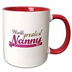 3dRose Worlds Greatest Nanny - pink