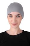 CONFIRTINO Women Silky Soft Bamboo Viscose Sleep Cap for Hair Loss Chemo Unlimited Uses (Grey)