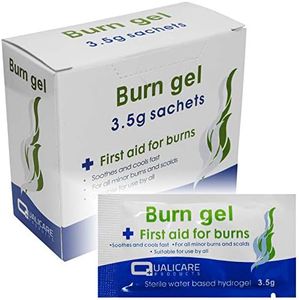 Qualicare 3.5g Burns Scalds Emergency First Aid Treatment Gel Sachets 25 Pack