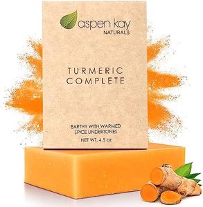 Turmeric Soap - Made with Natural and Organic Ingredients. Gentle Soap. 4.5oz Bar. (Turmeric Complete 1 Pack)