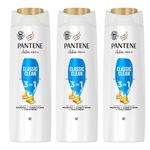 3 x 360ml Pantene 3 in 1 Shampoo+Conditioner+Treatment Classic Clean for Normal & Mixed hair