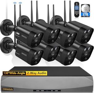 5.5MP 2-Antennas Enchance Signal PIR Detection Outdoor Security Camera System Wireless Video Surveillance Wi-Fi CCTV DVR Kit