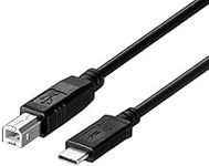 USB B to USB C Printer Cable 6.6FT,
