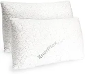 EnerPlex Memory Foam Pillows - Pack of 2 Adjustable, CertiPUR-US Certified King Size Pillows for Sleeping w/Extra Foam & Removable Viscose of Bamboo Cover - Machine Washable Firm Pillow