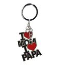 Yaayi i love mom & i love papa metal combo keychain best for gifting