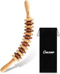 ONUEMP Wood Therapy Massage Tools, Wooden Bend Waist Thigh Massager & Muscle Roller Stick, Maderoterapia Colombiana Kit for Lymphatic Drainage, Anti Cellulite, Body Contouring/Shaping, Deep Tissue