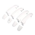 Olympic White Exterior Door Handle, for Chevy Silverado 1500 2500HD 3500HD LD, for GMC Sierra 1500 2500HD 3500HD, 2014-2019, Outside Door Handles, 22929464 22923605 13583894 13534897 13583891 13583680