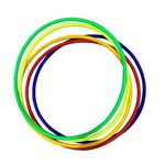 LYGER 24inch Plastic Kids & Adults Hoops Exercise Equipment Rings for Sports- 1Pc Hula Hoop