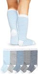 LA ACTIVE Girls Knee High Socks Cozy Warm Cotton Uniform Athletic Socks for Toddlers Dress Socks