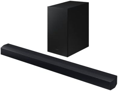 Samsung C450 2.1ch 300W Soundbar Speaker (2023) - Bluetooth Soundbar with 4 Speakers, Bass Boost 6.5" Subwoofer, 3D Wireless Surround Sound, Smart Game Mode, Adaptive Audio & Wall Mount Kit Included