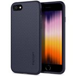 Spigen Liquid Air Case Compatible with iPhone SE 2022/2020 / 8/7 - Midnight Blue