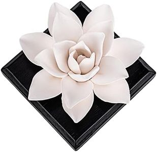 MOLIMAO Magnolia Flower Styling Essential Oil Diffuser Stone, Non-Electric, Handmade Products, Decorative Tabletops (Essential Oils Not Included)