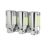 Better Living Products 76345 AVIVA Three Chamber Dispenser, Chrome