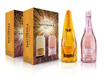 Sant'Orsola Prosecco D.O.C. Extra Dry Millesimato + Prosecco D.O.C. Rosè Sparkling Italian Wine in Gift Pack - Luxury Sparkling Wine - Gifts for Women - Mum - 2 x 750 ml