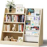 4 Tier Kids Wooden Bookshelf, Five 