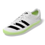 adidas Throwstar Track Throwing Shoe ID7229, Ftwr White/Core Black/Green Spark, 12