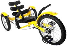 Mobo Tri-201Y Mobito Ultimate Three Wheeled Cruiser (Yellow, 16-Inch)