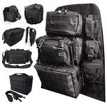 Mojave™ Tactical Car Seat Organizer with 6 Multi-Functional Storage Bags 1 Molle Base Back Seat Organizer Storage Travel Accessories for Trucks, Jeep, SUV, Universal Fits for Most Vehicles