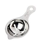 Dhvsam 1 PCS Stainless Steel Egg Separator, Yolk White Divider Strainer Filter Dishwasher Safe Kitchen Bake Tool. (Silver)