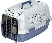 Amazon Basics Two-Door Top-Load Pet Kennel for Cat, Blue, 48.2 L x 32 B x 25.4 H cm