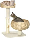 PawHut 28" Elevated Cat Bed with Si